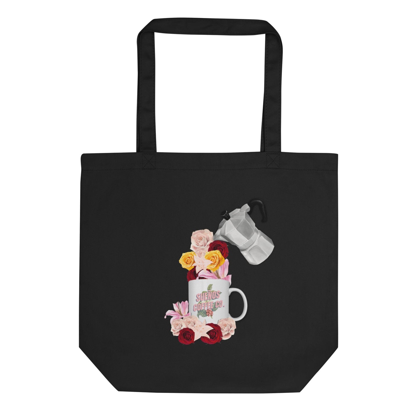 Sueños Coffee Co Flores Organic Tote - Sueños Coffee Co. Sueños Coffee Co. Bags